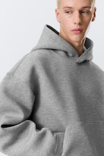 Grey Melange - Simon Scuba Hoodie - 1