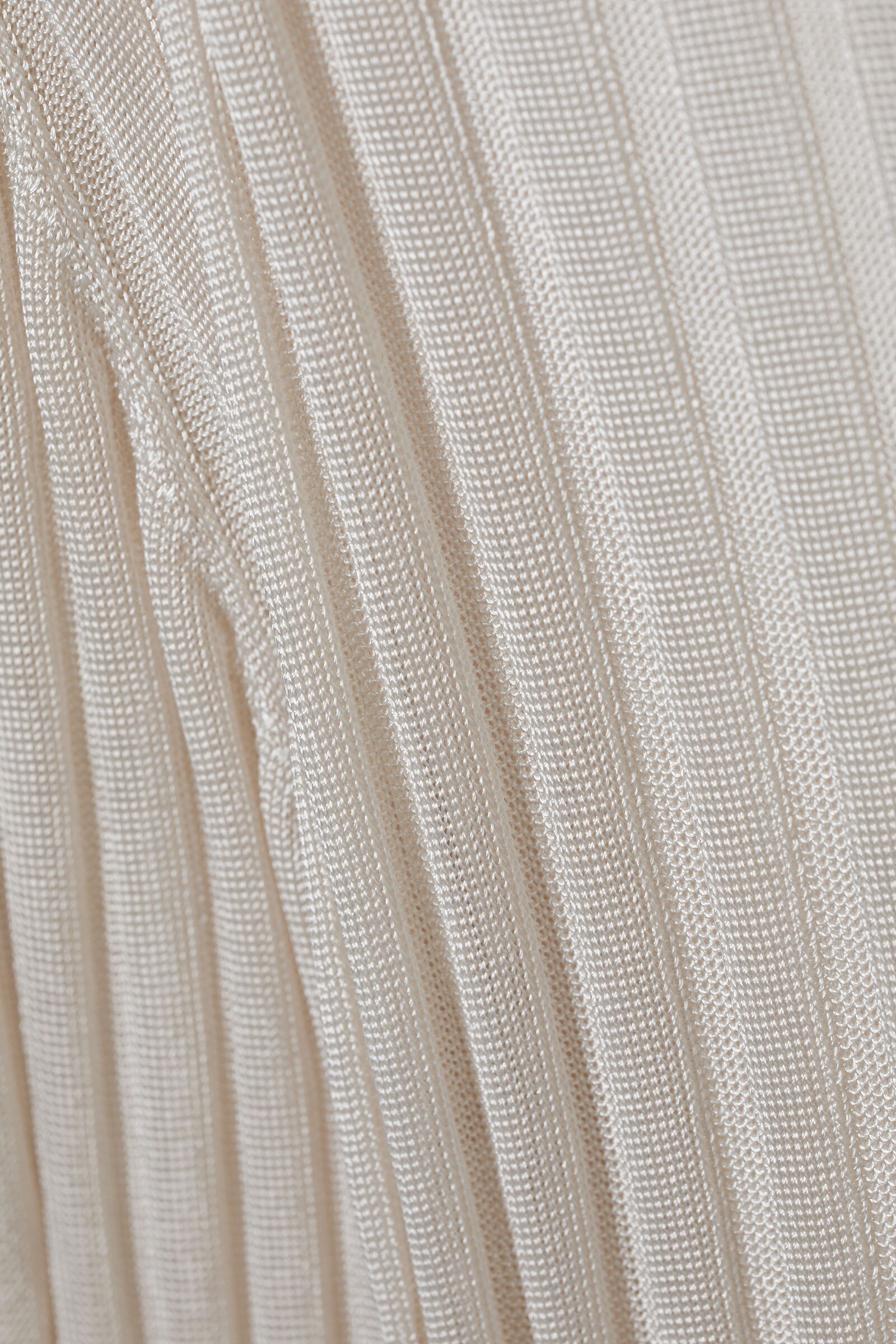 andequal sheer pattern knit IVORY アイボリー Bianco Ivory