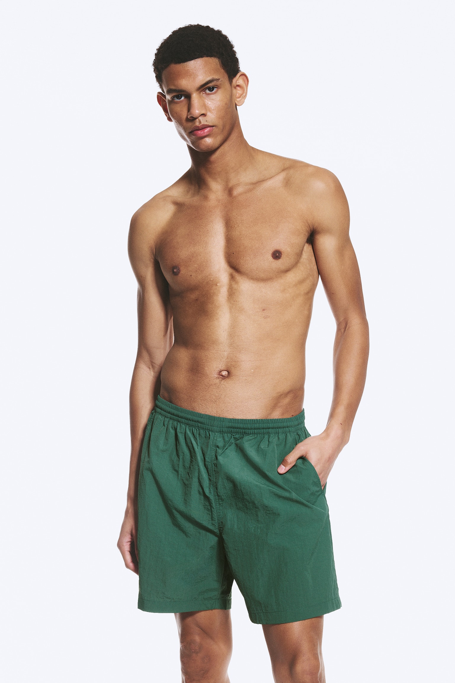 Short de bain - Vert foncé - 1