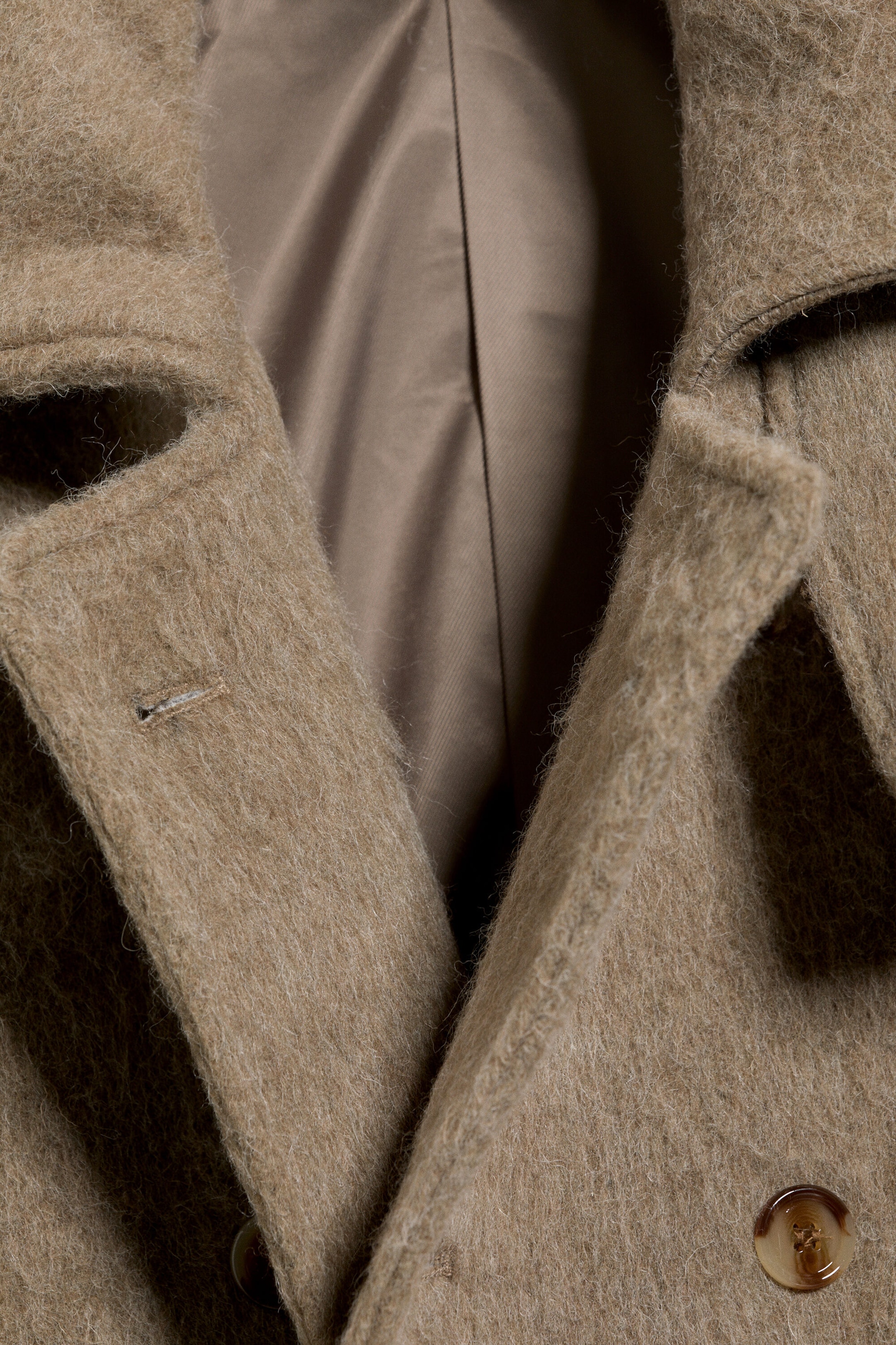 Støvet mole - Oversized dobbeltspent kåpe i ullblanding - 6