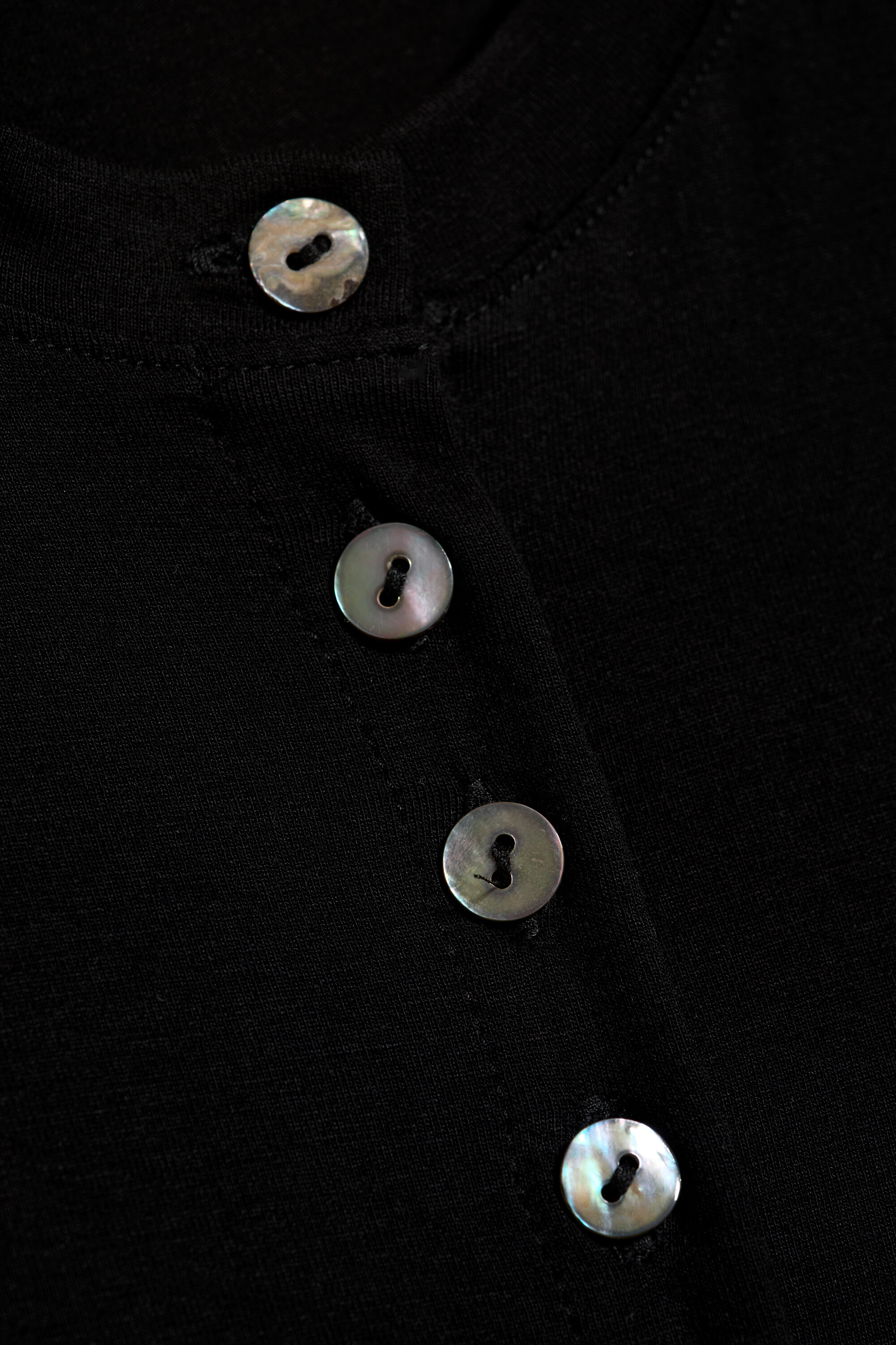 pearl button up top - Black - Pearl Buttons | Weekday WW