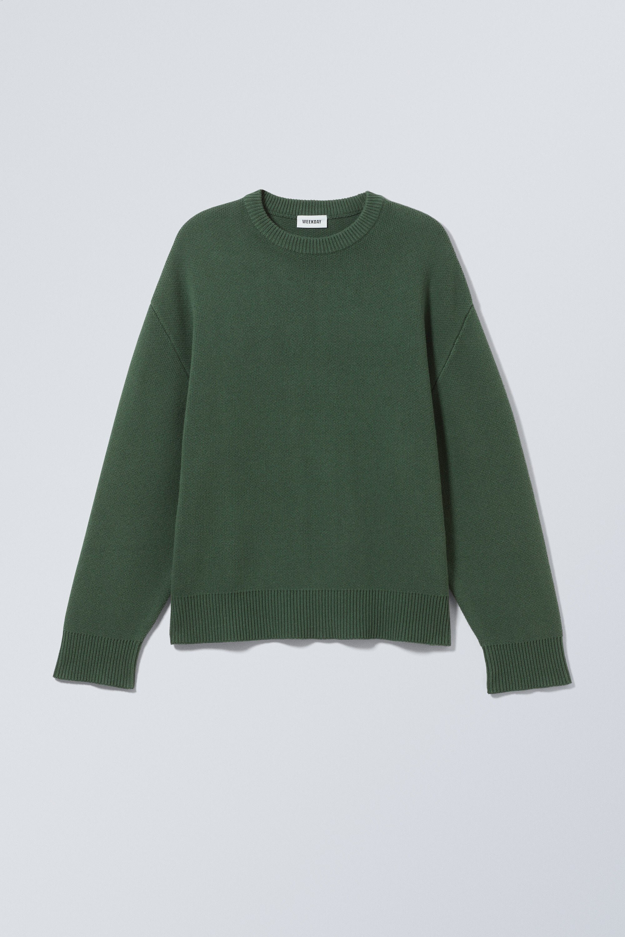 cypher oversized sweater - Dark Green | Weekday WW