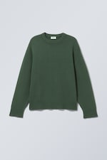 Dark Green - Cypher Oversized Sweater - 0