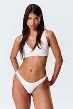 White - Brazilian Mini Bikini Bottom - 0