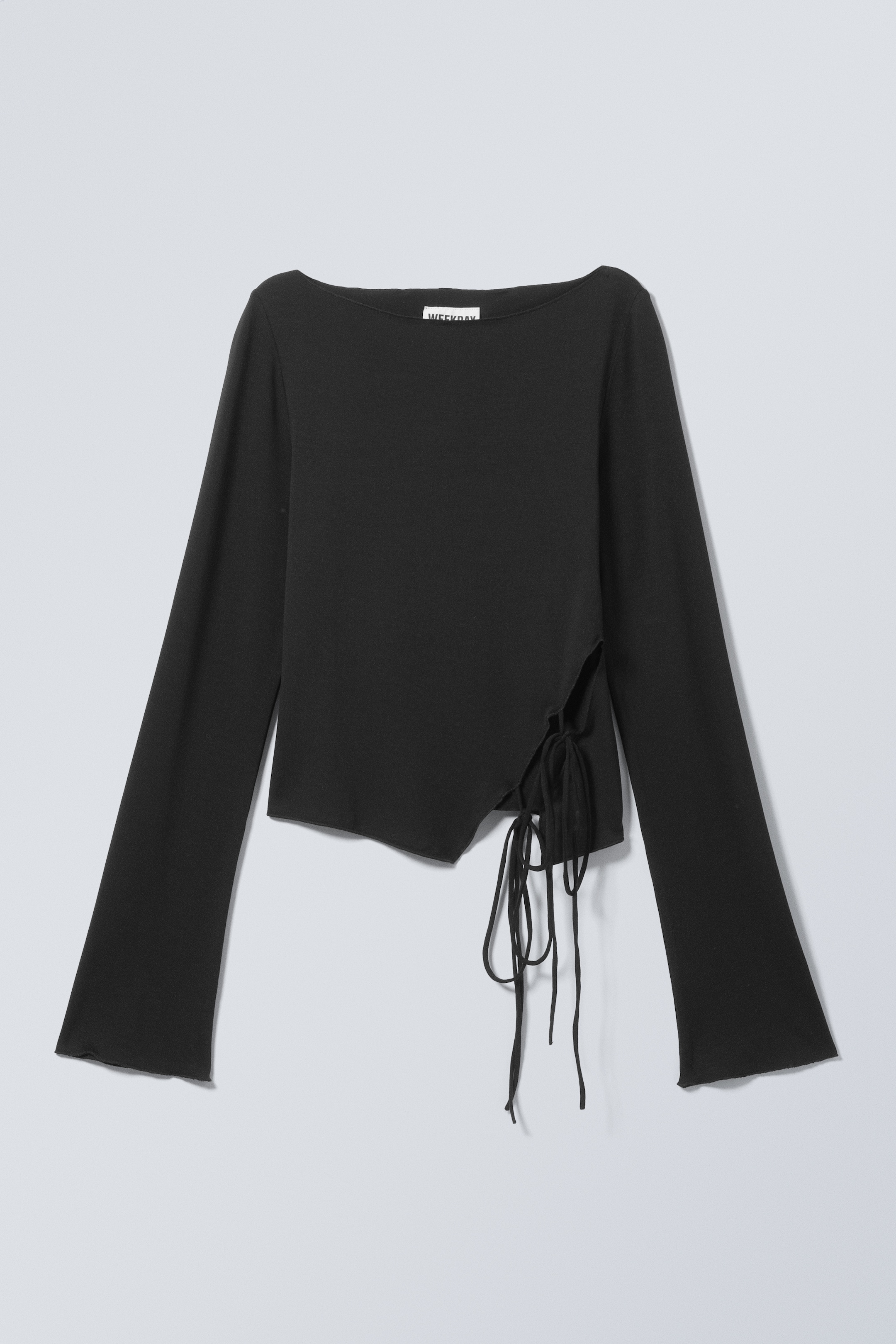 Zobacz większy obraz: Top z wiązaniem - Czarny - ONA | H&M PL 1