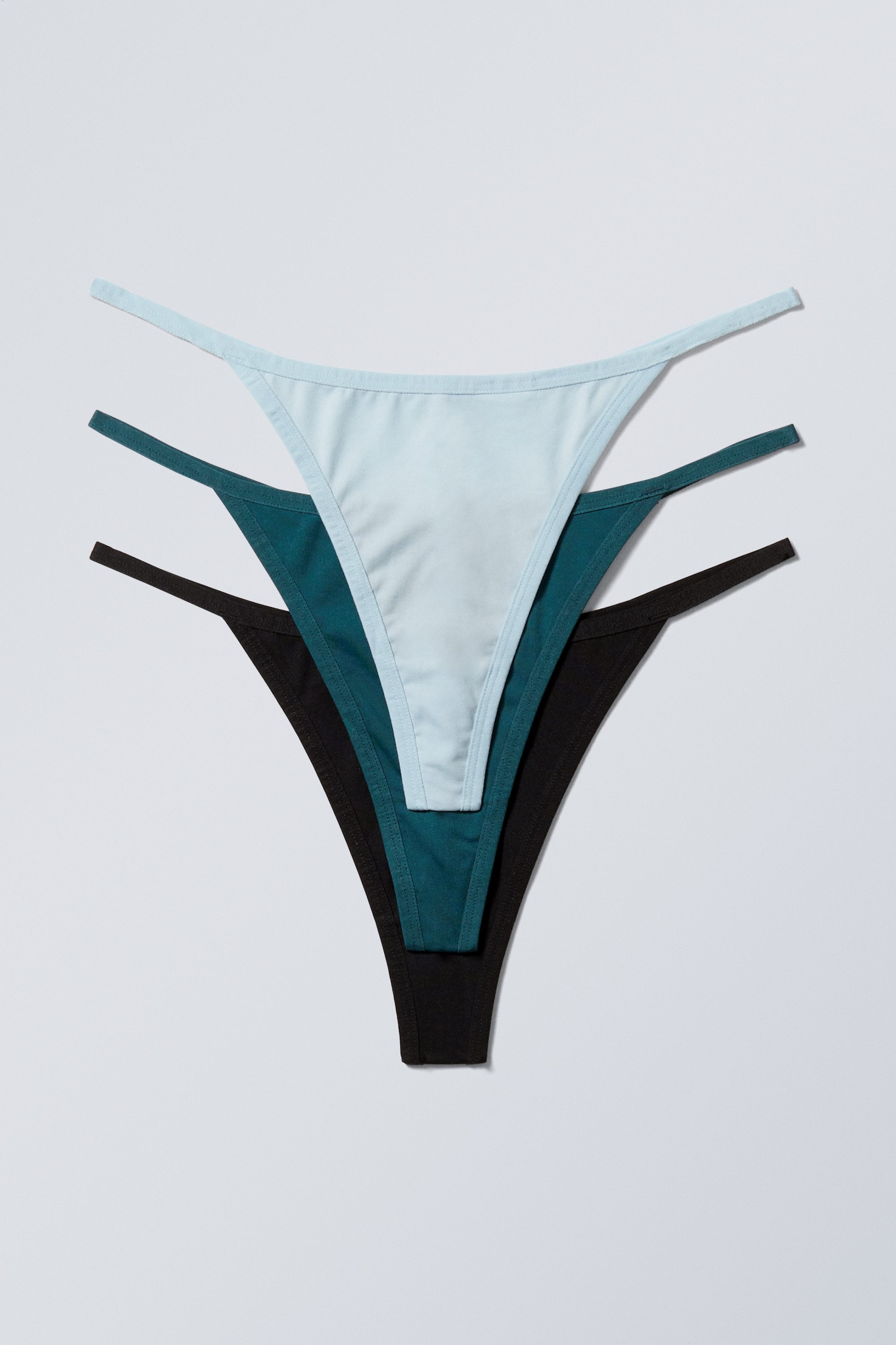 navy green blue - 3-pack Soul G-string Thong - 0