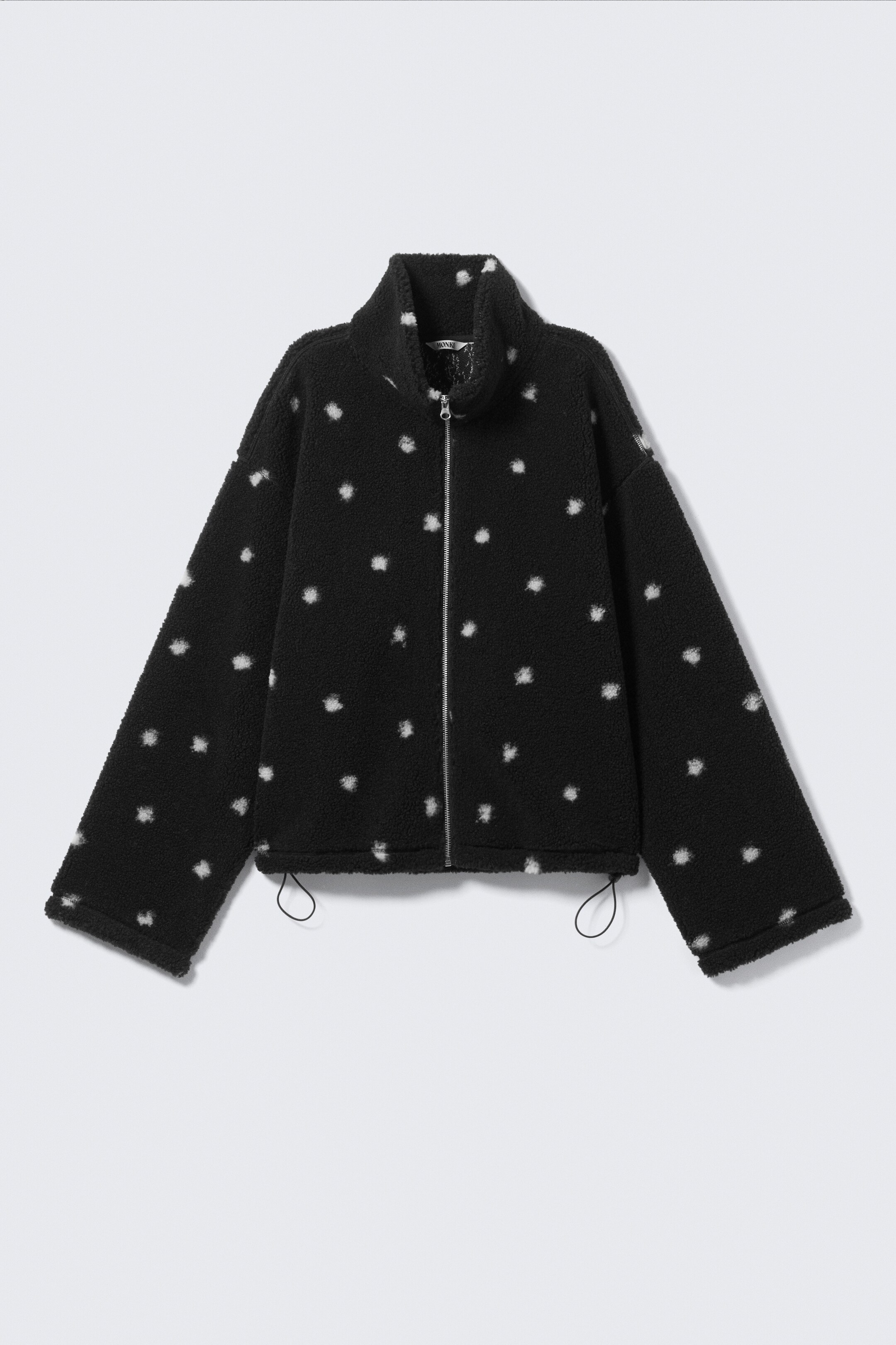 Agrandir l'image: Veste zippée en polaire - Noir à pois - FEMME | H&M CH 4