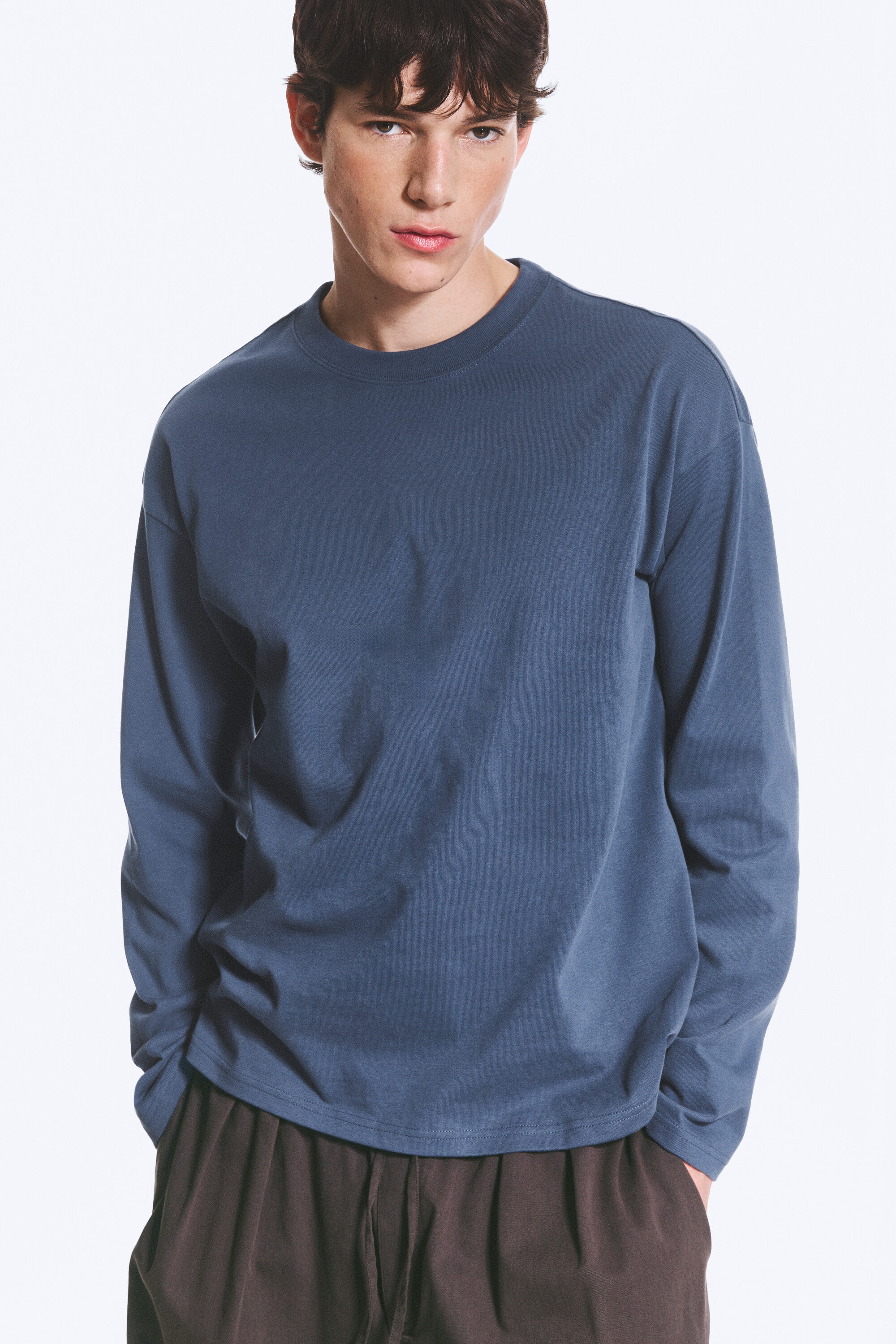トップス PANELLED MULTI LAYERD T-SHIRT double layered panelled t-shirt - Black & White | Weekday GB