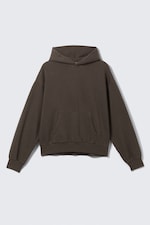 Washed Dark Brown - Loose Fit Hoodie - 4