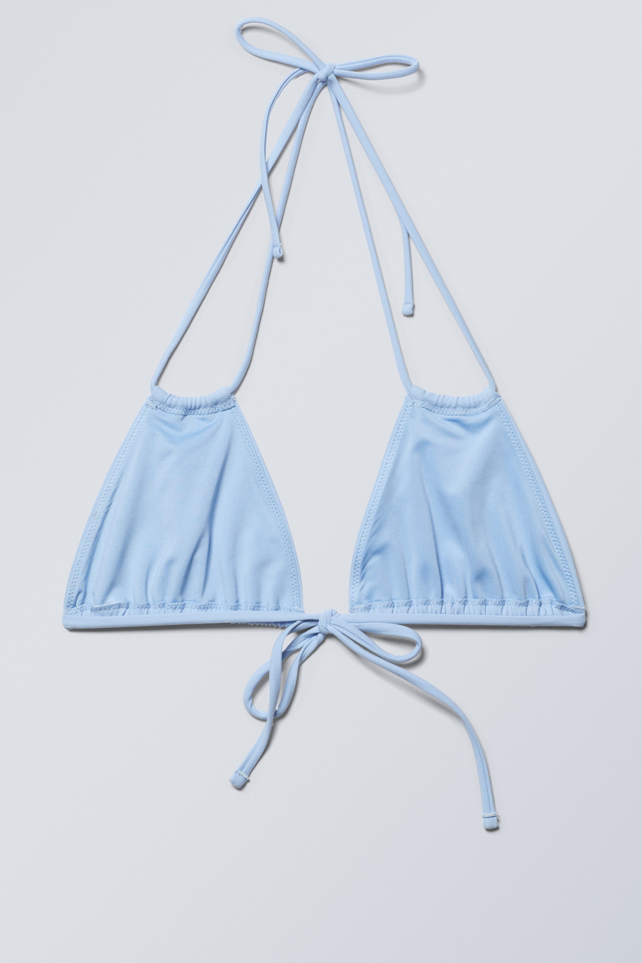 Light Blue - Breeze Tie Bikini Top - 2