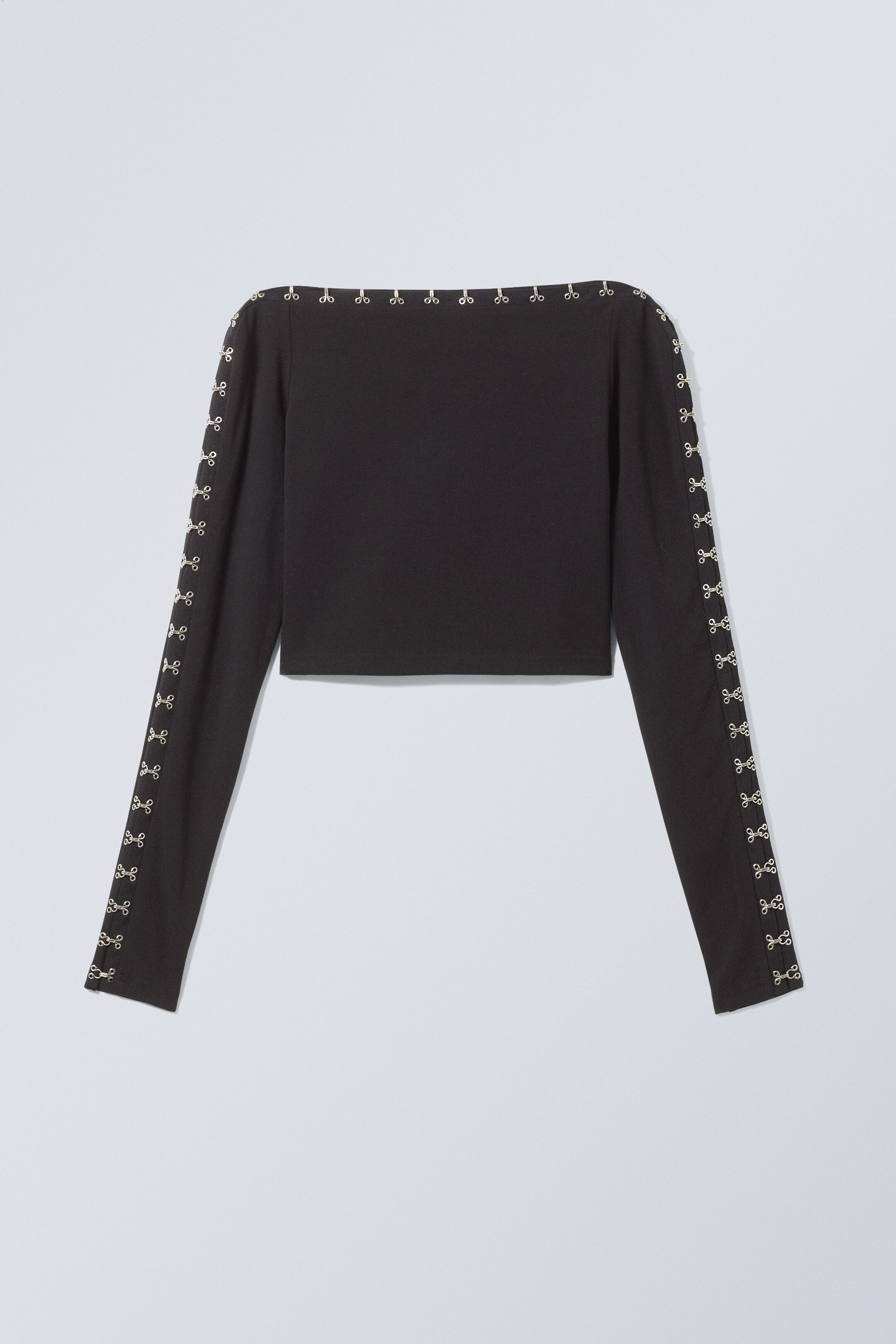 Black - Cacia Hook Eye Top - 0