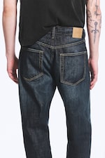 Deep Ocean Blue – mørkeblå - Ray avslappet, avsmalnet jeans med mellomhøy midje - 4