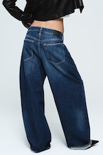 Lightning Blue - Bleu moyen - Andromeda jean baggy ample taille basse - 4