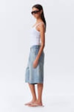 Tide Blue - Astro Denim Loose Baggy Shorts - 5