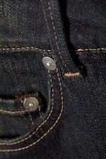 Taupe/Blau - Ariel Zip Low Flared Jeans - 1