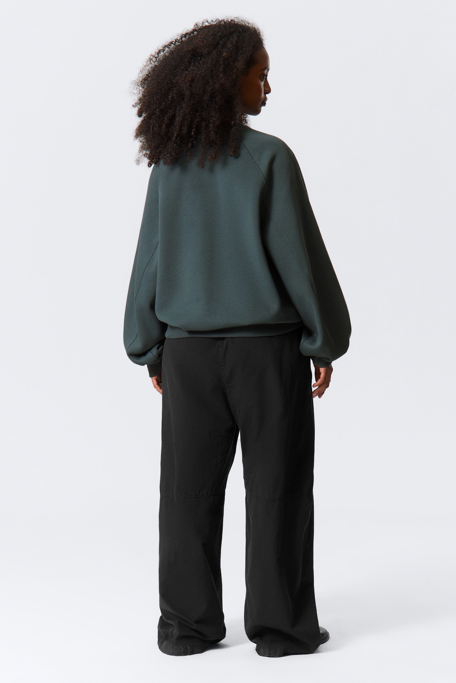 Loose Heavy Sweater - Petrol - 4