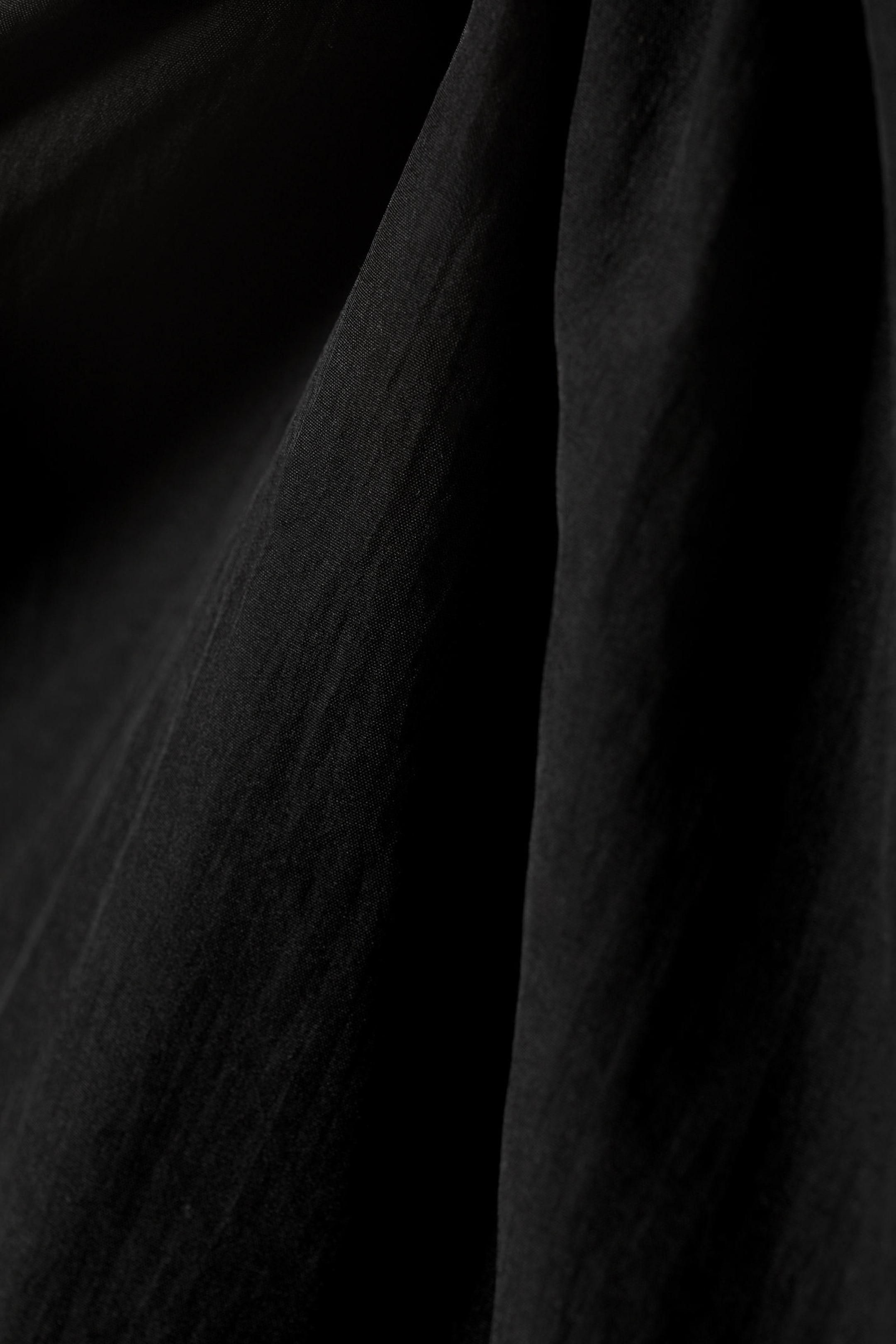 Black - Fitted Boatneck Drape Top - 2