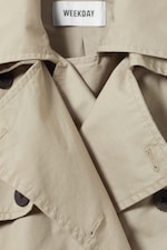 Gedecktes, helles Khaki - Trenchcoat Isolde - 4