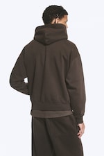 Washed Dark Brown - Loose Fit Hoodie - 3