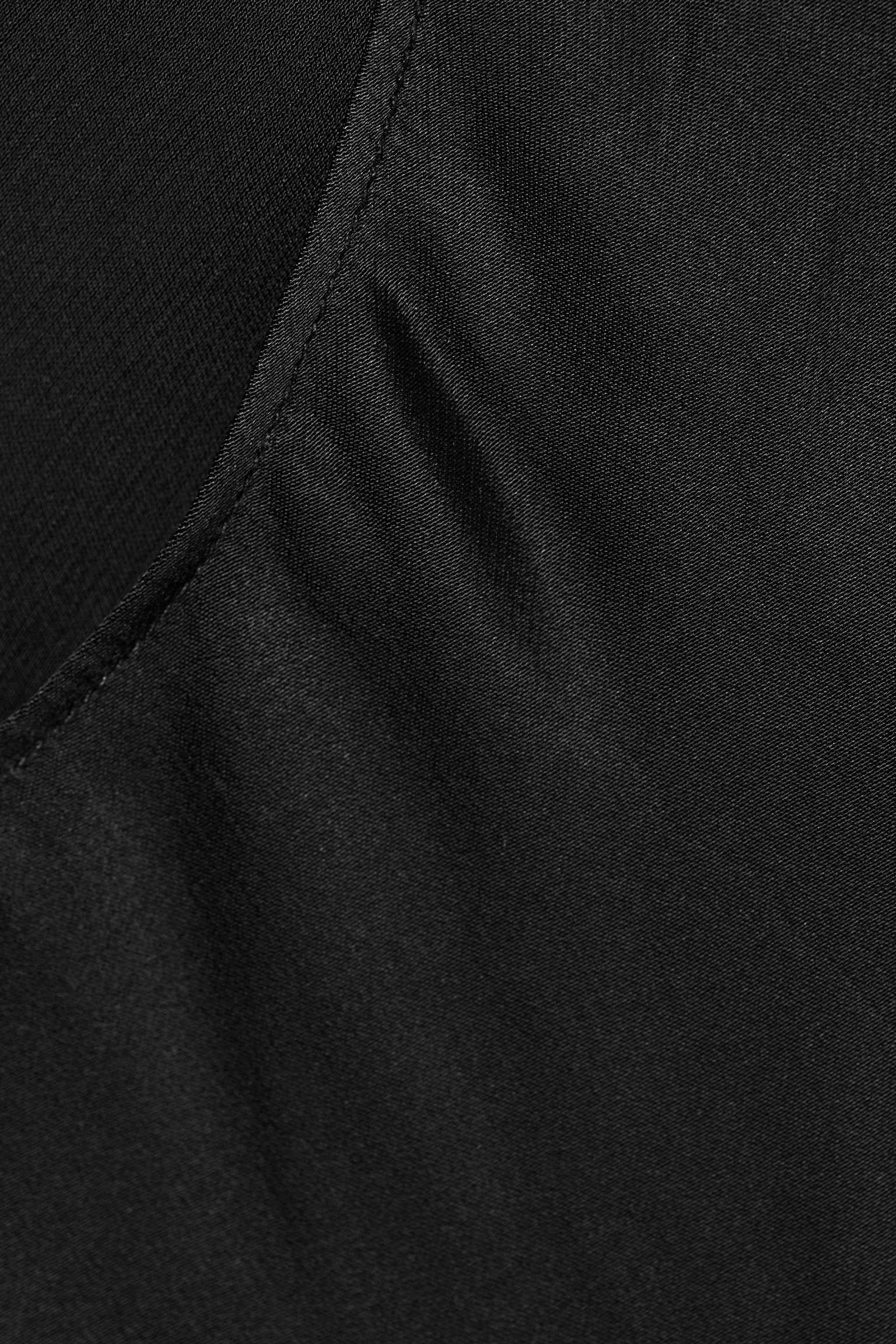 Sleeveless Gathered Top - Black/Grey - 6