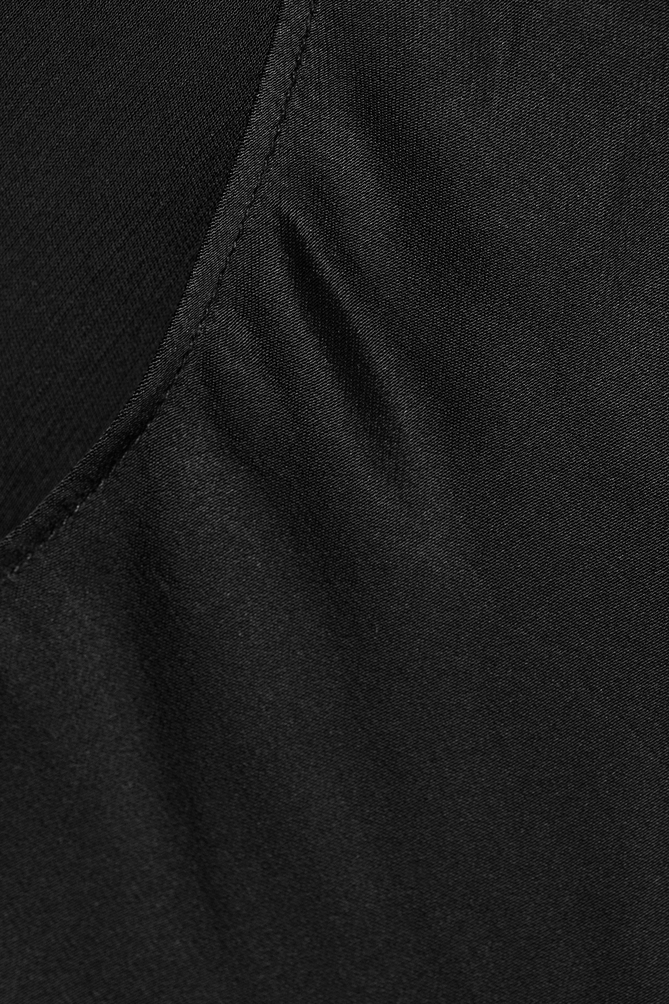 Black - Sleeveless Gathered Top - 5