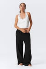 Black - Loose Long Heavyweight Sweatpants - 0