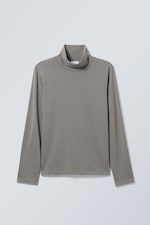 Dusty Grey - Standard Turtleneck Top - 0