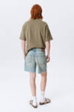 Port Blue - Lichtblauw - Space Relaxed Mid-dij denim shorts - 3