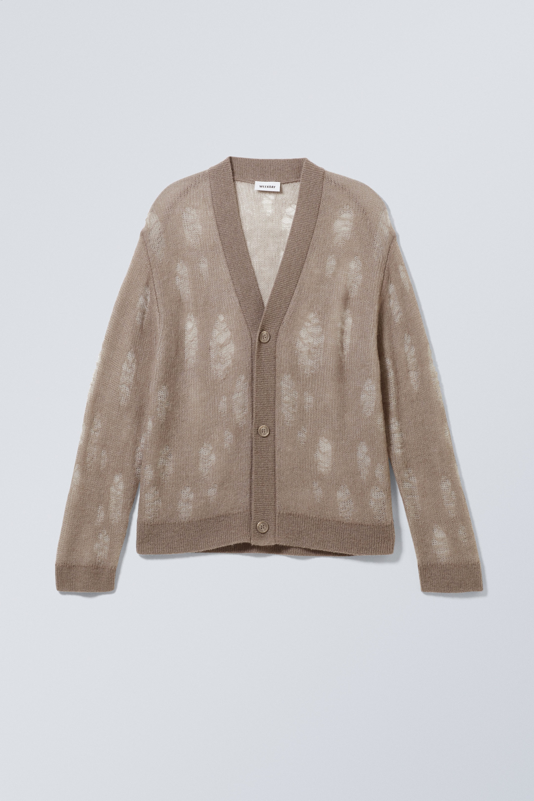 Distressed Beige - Festival Cardigan - 0