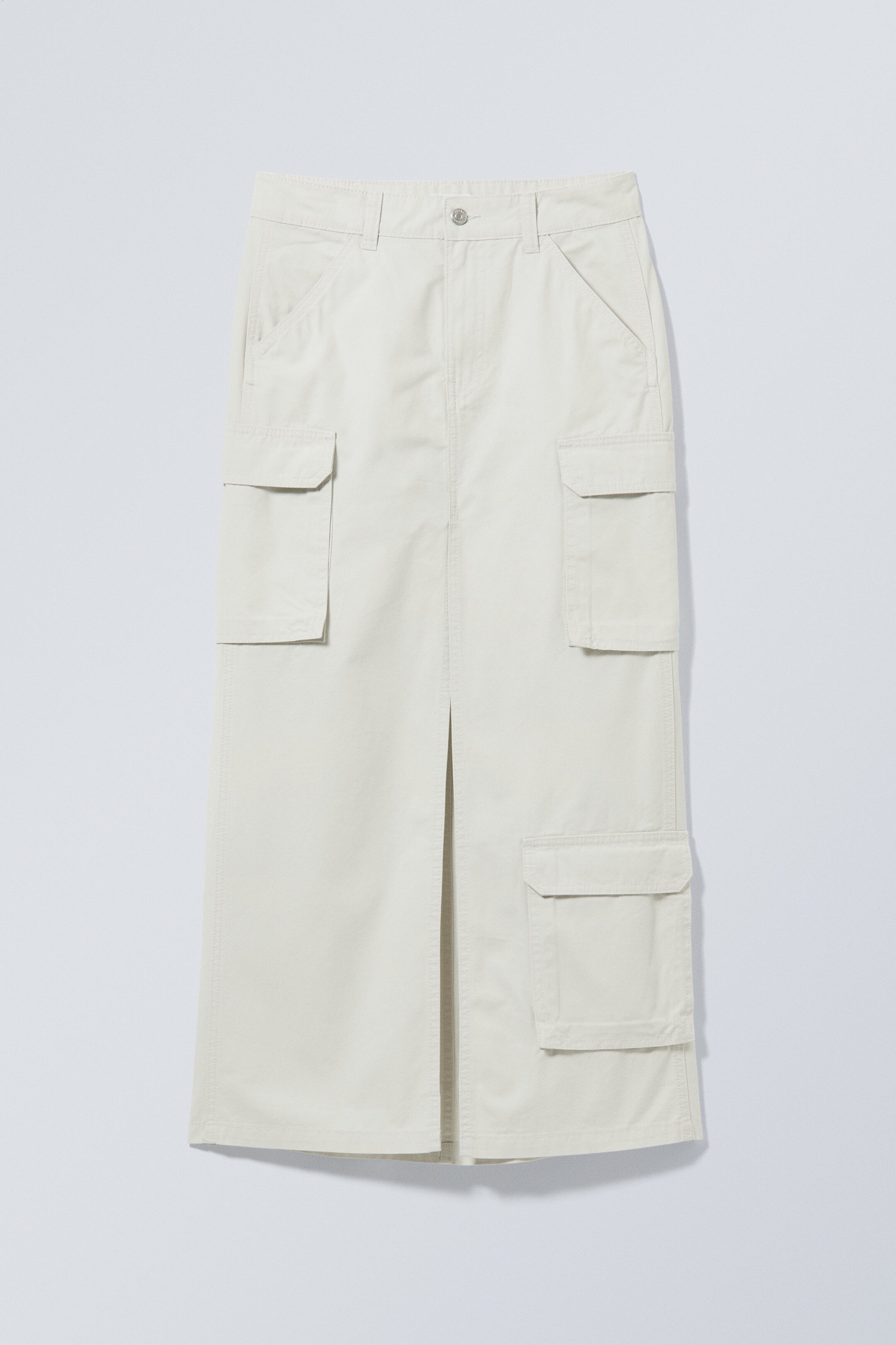 Ecru - Billy Long Cargo Skirt - 0