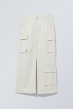 Ecru - Billy Long Cargo Skirt - 0