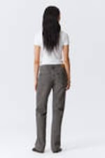 Clay Grey - Grau - Arrow Low Waist Regular Straight Leg Jeans - 4