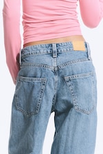 Lake Worn - Denim Blue Medium - Peggy Low Rise Loose Baggy Jeans - 3