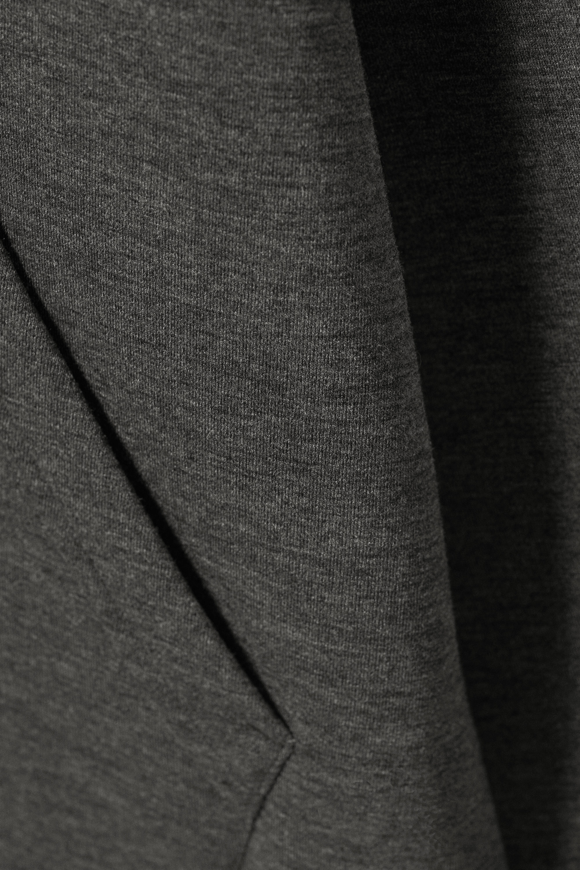 Dark Grey Melange - Simon Scuba Zip Hoodie - 4