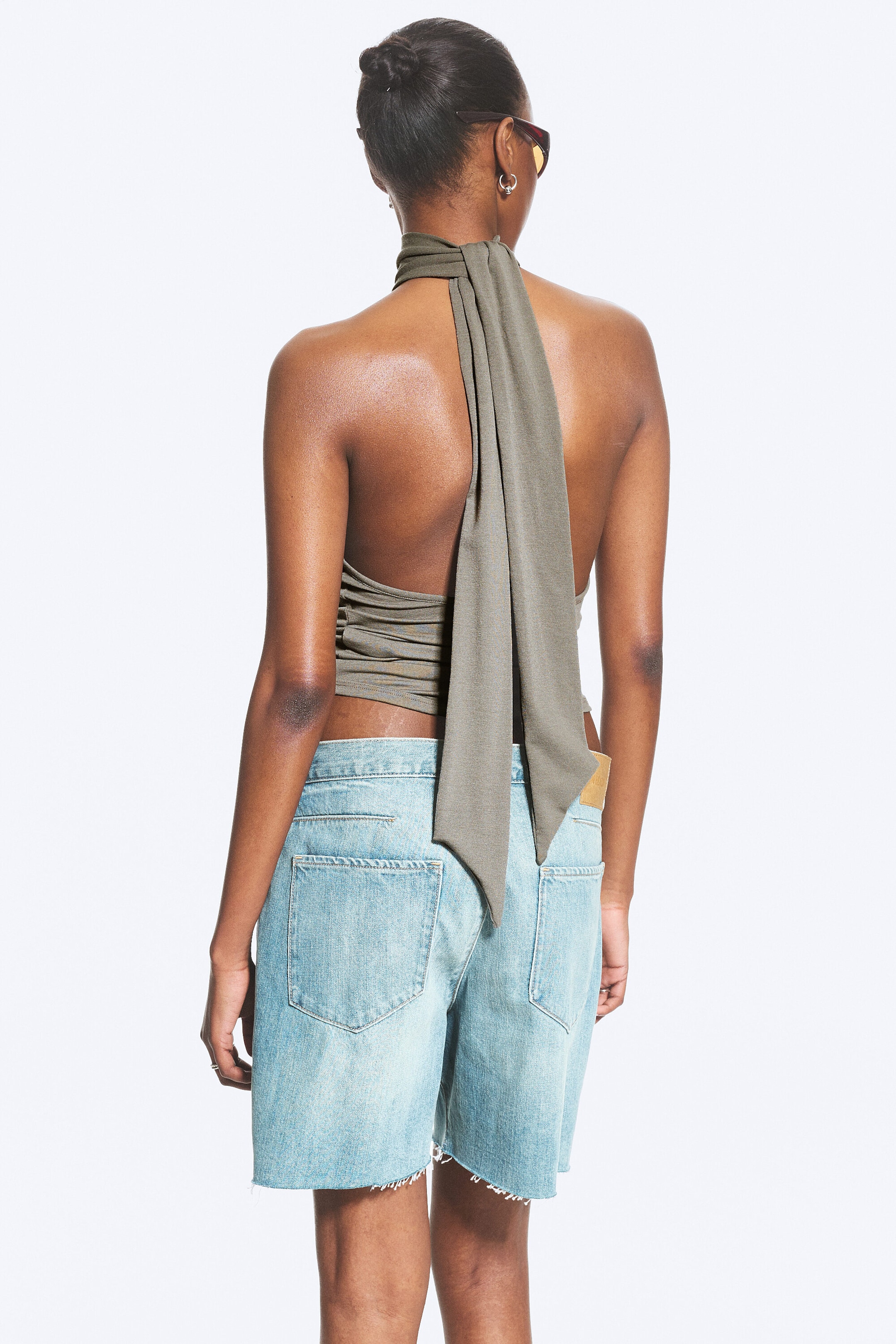 Dusty Mole - Draped Halterneck Top - 3