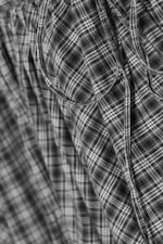 Checked Black/Grey - Minikjol med dragsko - 1