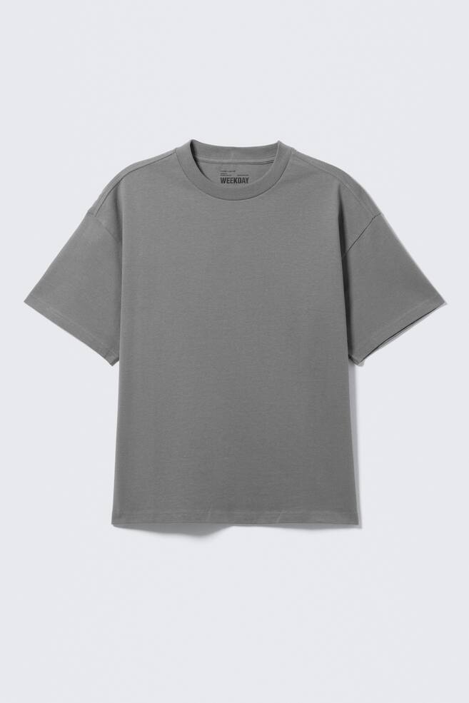 LOOSE FIT T-SHIRT - Zachtgrijs/Zwart/Dusty middenblauw/Wit/Licht vaal kakigroen/Donkerbruin/Donkergroen/Gestreept wit/zwart/Donkergroen met wassing/White - Navy Stripe - 1
