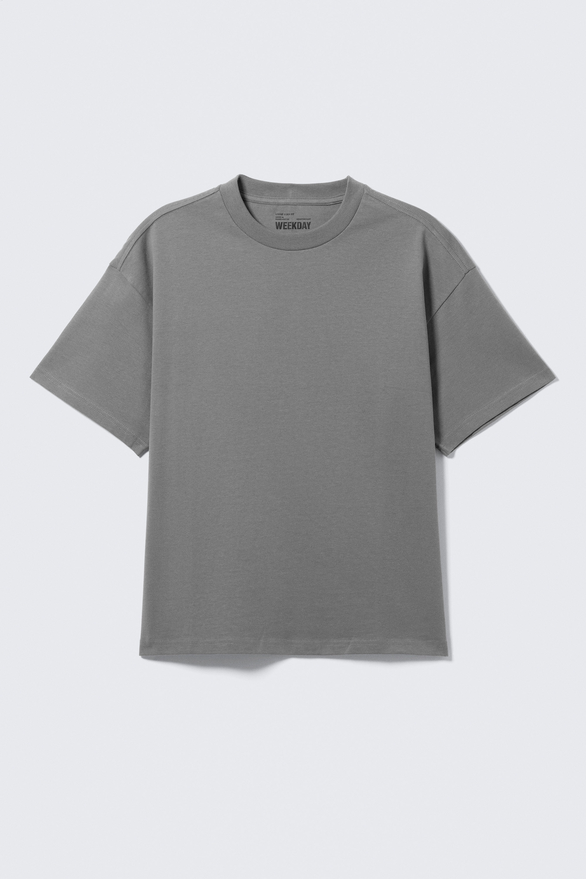 Gris cendré - T-shirt carré - 1