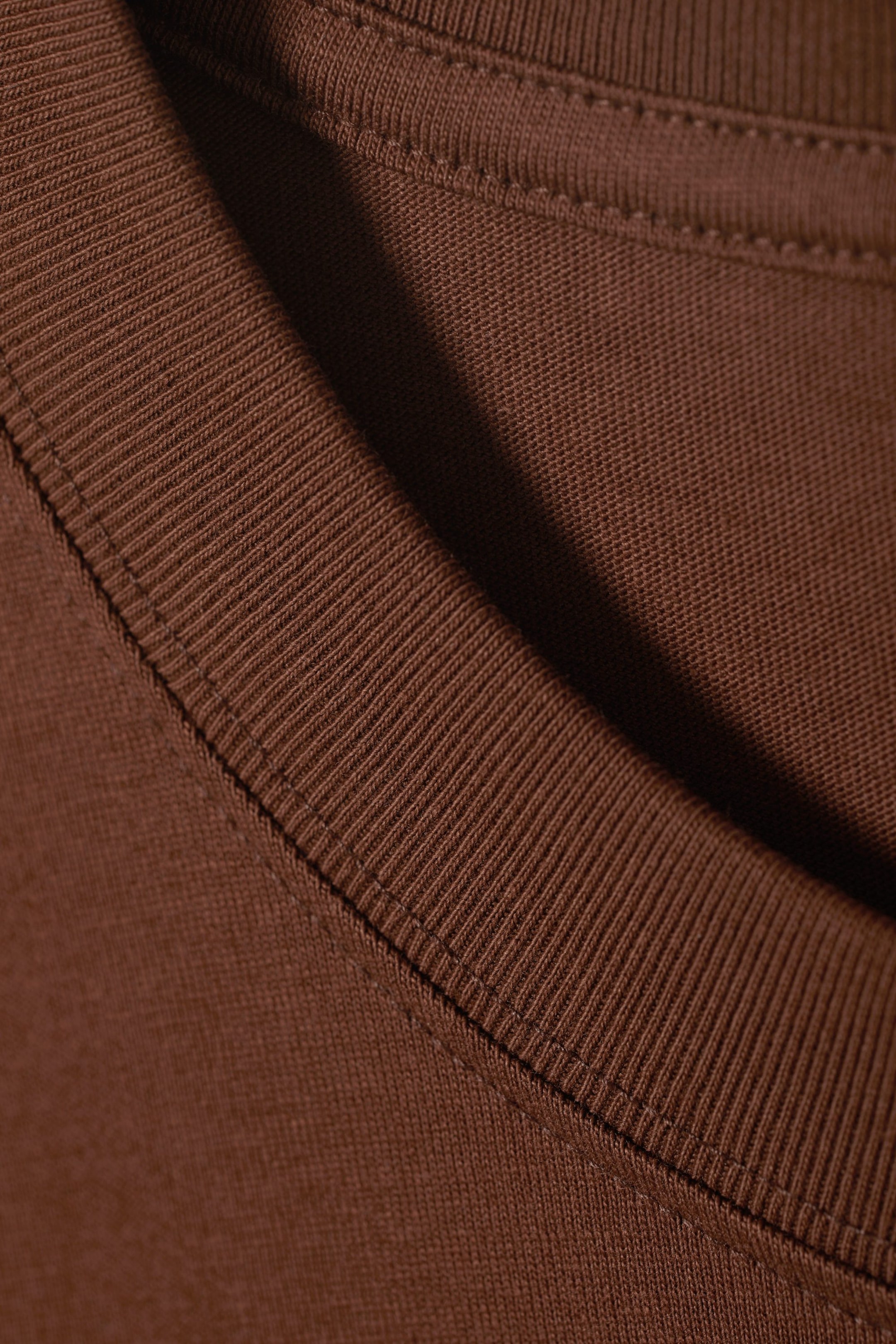 Brown - Relaxed Midweight T-shirt - 1