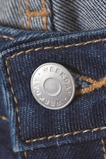 Azurblau - Bootcut-Jeans in Knitteroptik Nova - 1