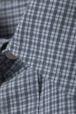 Blau kariert - Oversized-Karohemd - 1