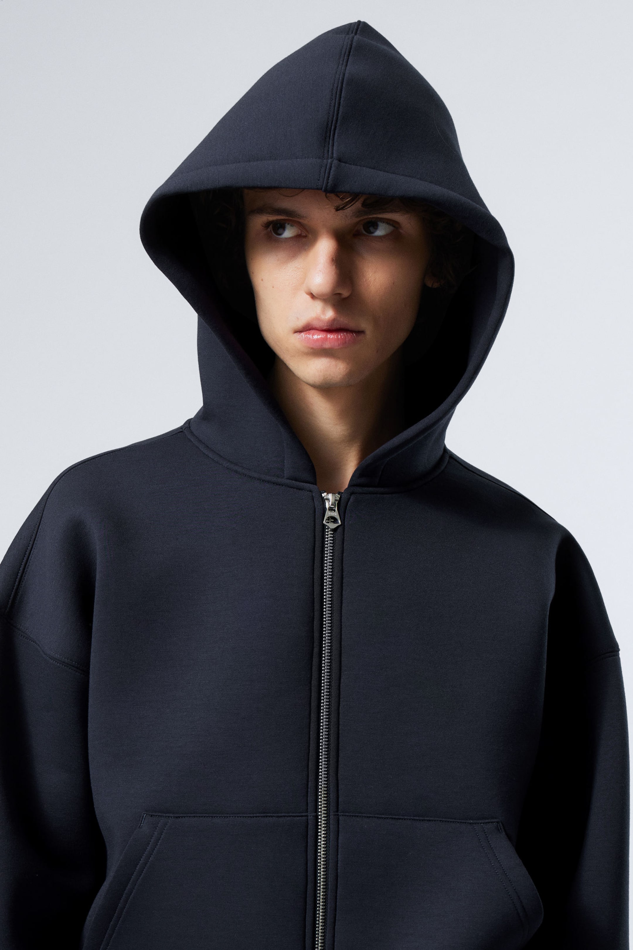 Dark Blue - Simon Scuba Zip Hoodie - 2