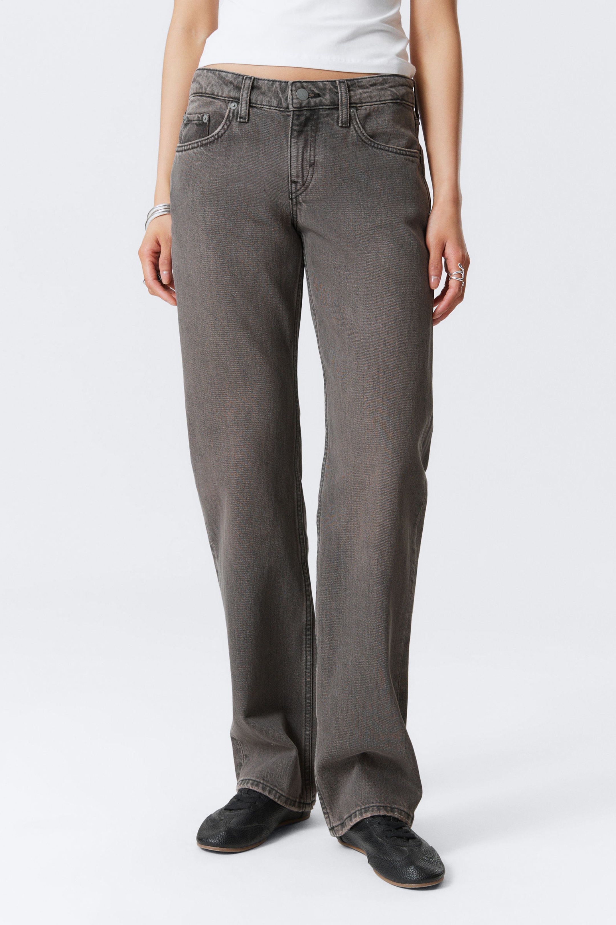 #5B5C5F - Arrow Low Rise Regular Straight Leg Jeans - 2