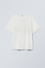 White - Boxy Relaxed T-shirt - 0