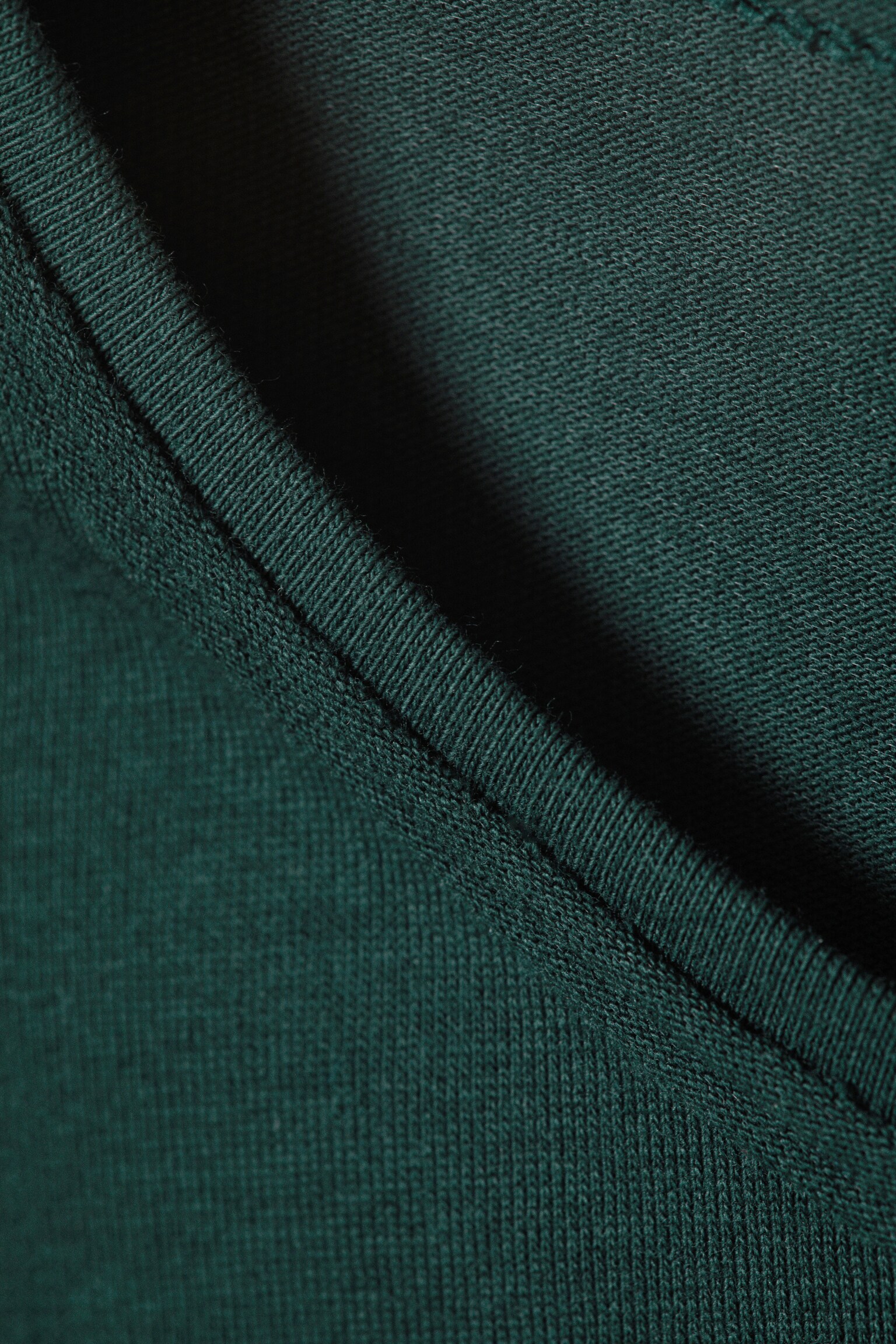 Soft Long-Sleeved Cotton Jersey Top - Petrol/White/Dark Mole - 3