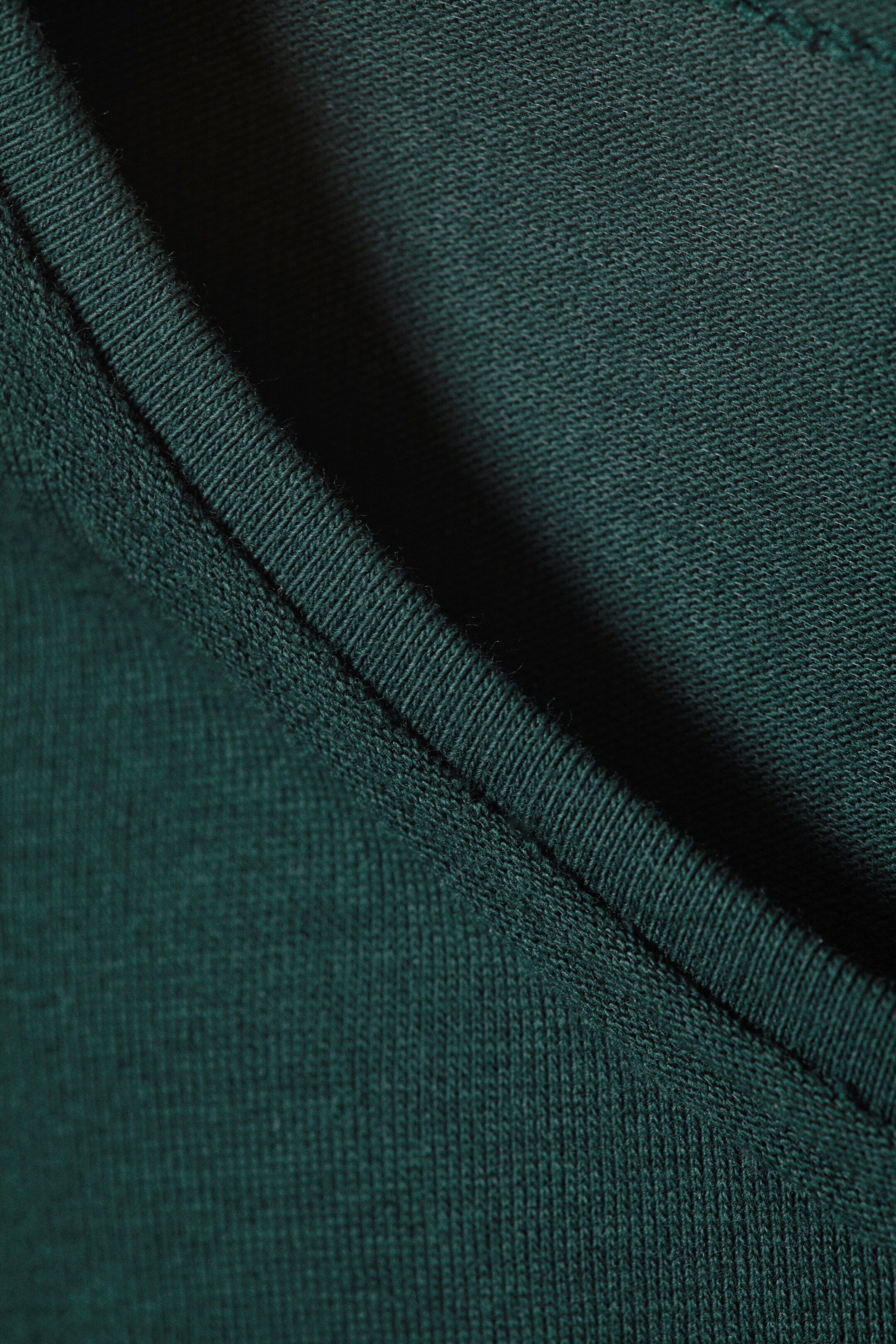 View larger image: Soft Long-Sleeved Cotton Jersey Top - Petrol - Ladies | H&M GB 5