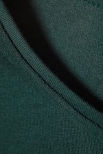 Petrol - Weiches langärmeliges Oberteil aus Baumwolljersey - 1