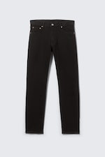 Black Rinse - Black - Orion Mid Rise Slim Fit Straight Leg Jeans - 0