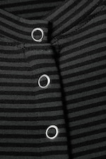 Randig mörkgrå - Slim Long-Sleeved Buttoned Cardigan - 5