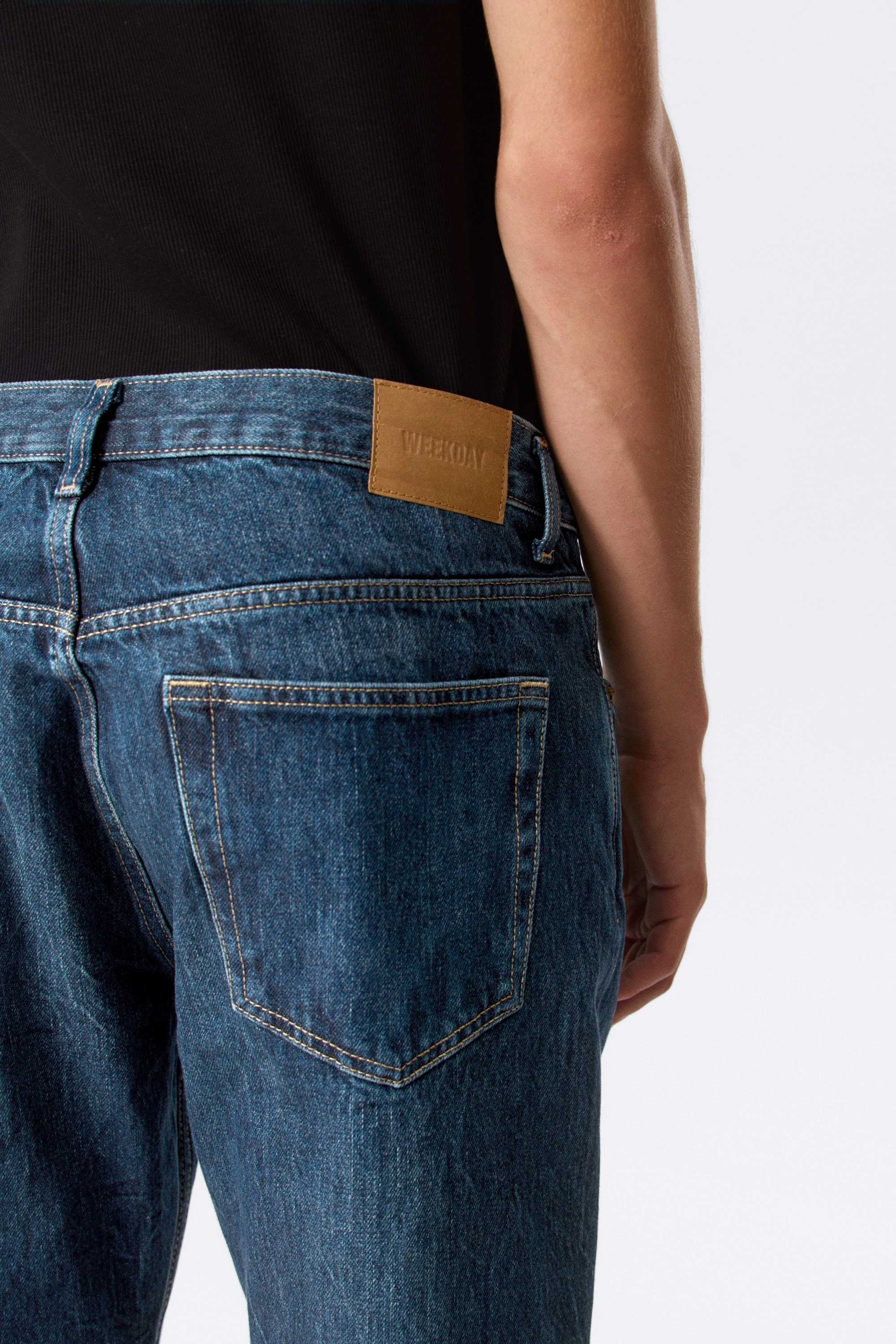 Morning Blue - Dark Blue - Space Mid Rise Relaxed Straight Leg Jeans - 2